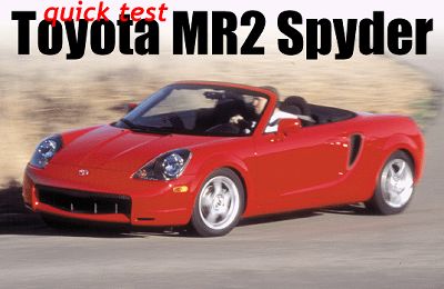 Toyota mr2 spyder vs mazda miata