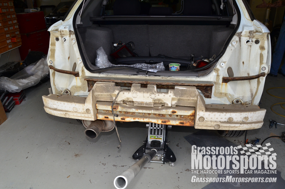 subaru impreza rear bumper replacement